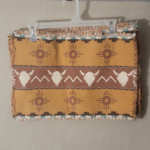 Southwestern Longhorn Placemats Set Of 4 Unused Tabletop Decor Dining Accessory - Picture 2 of 7